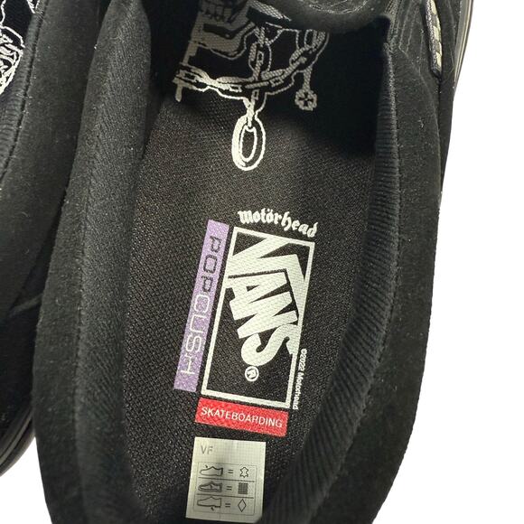 Vans x Motörhead Black Slip-On Shoes Men’s 12 Limited Edition - Picture 5 of 10